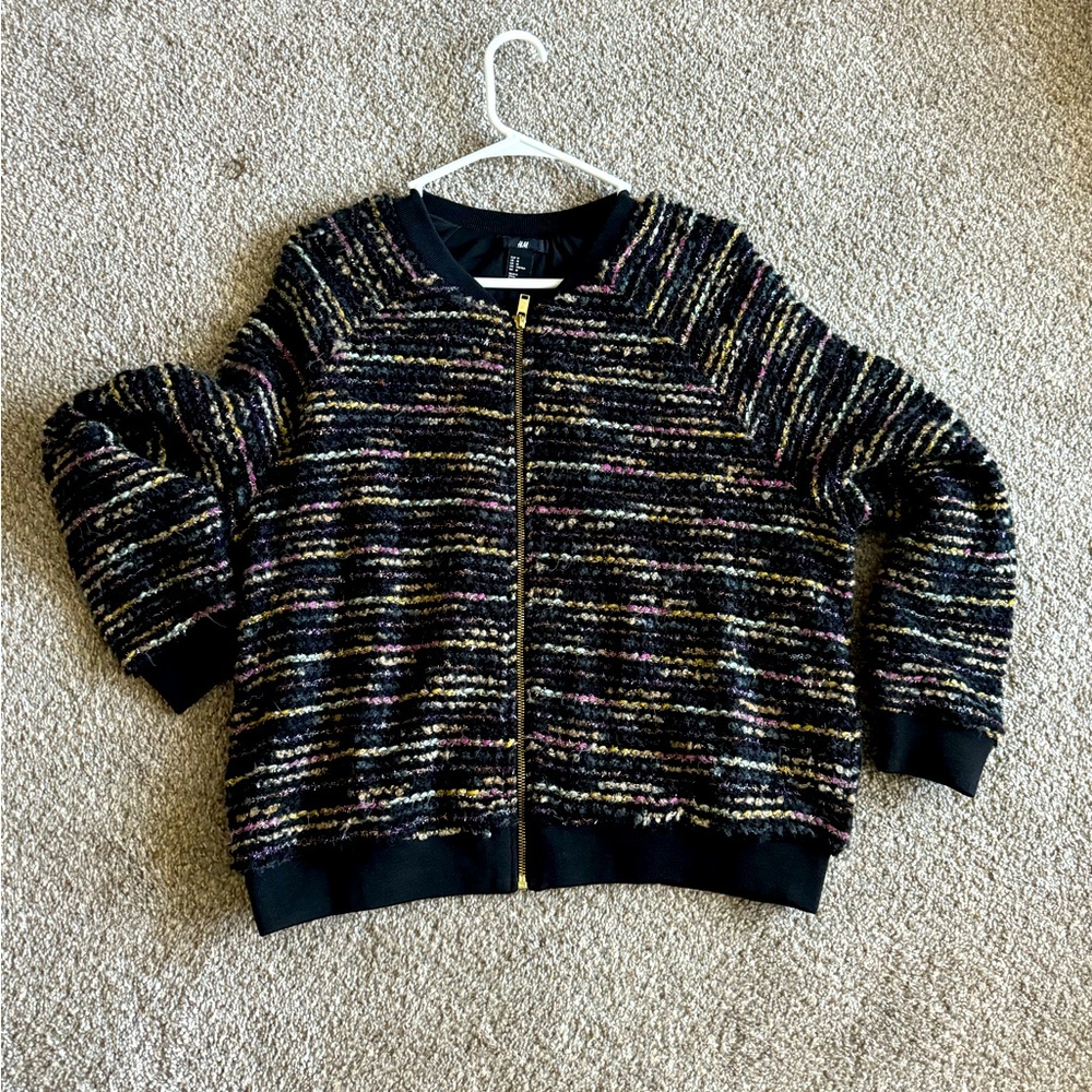 Tweed Bomber Jacket